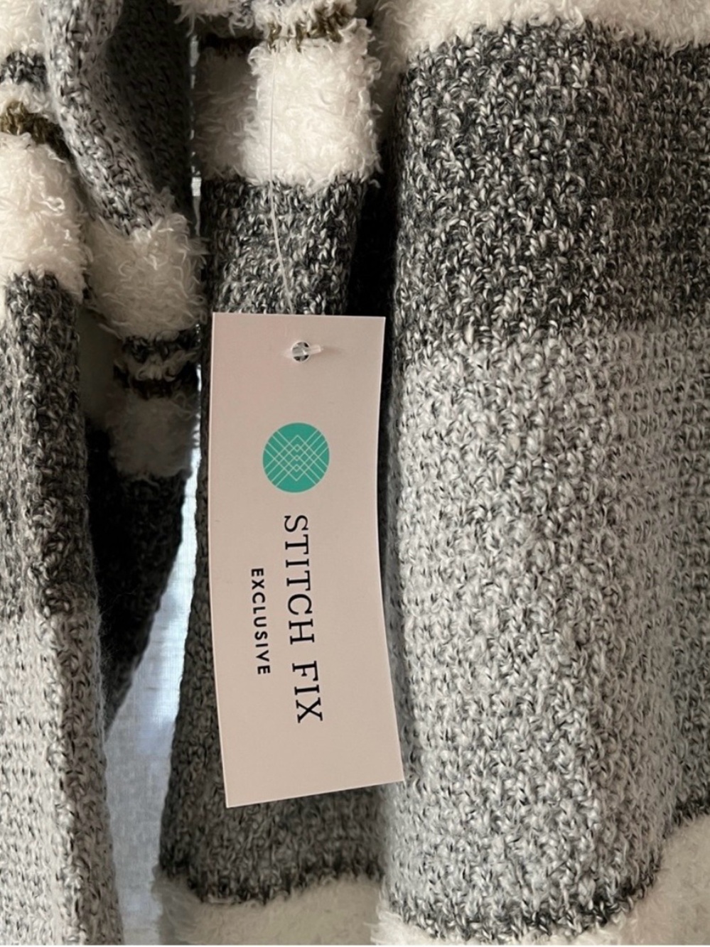 Stitch fix Pink Clover Millicent Striped Open-Front Cardigan Size Large | NWT - Picture 5 of 7